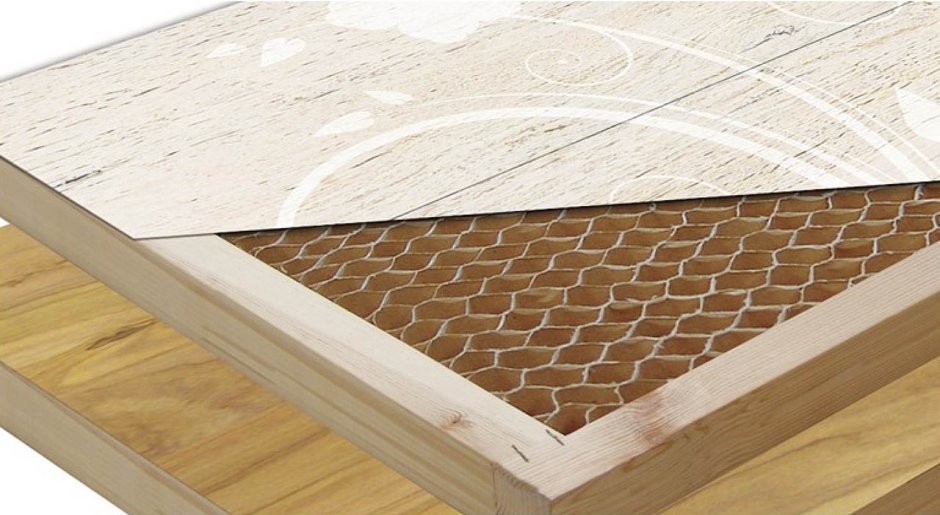 Сотовое наполнение двери