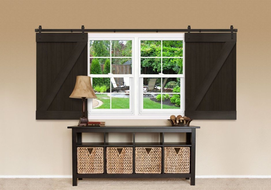 Внутренние раздвижные ставни на окна