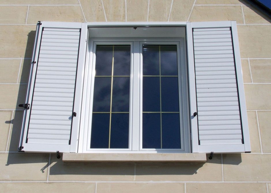 Ставни на окна из алюминия