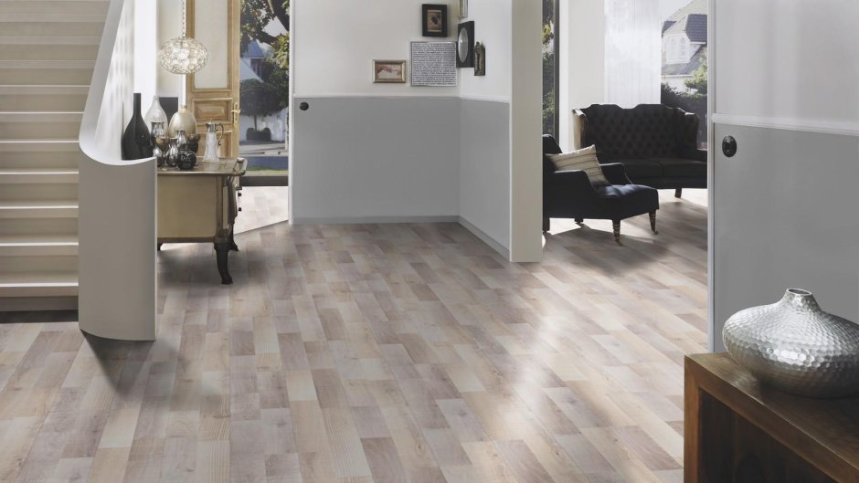 Серый ламинат в интерьере