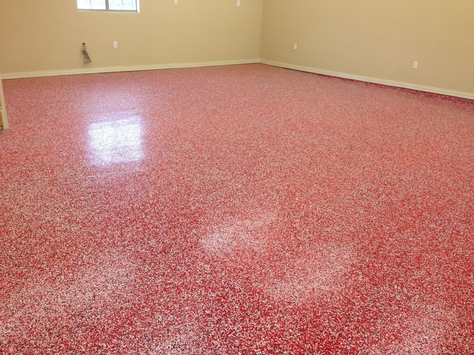 Наливной пол розовый