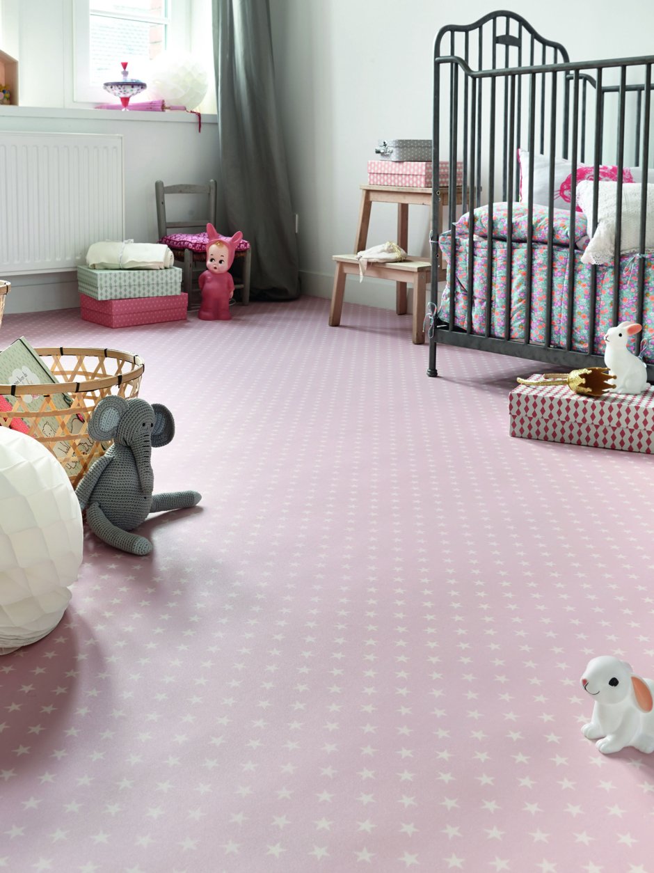 Линолеум Таркетт в интерьере спальни