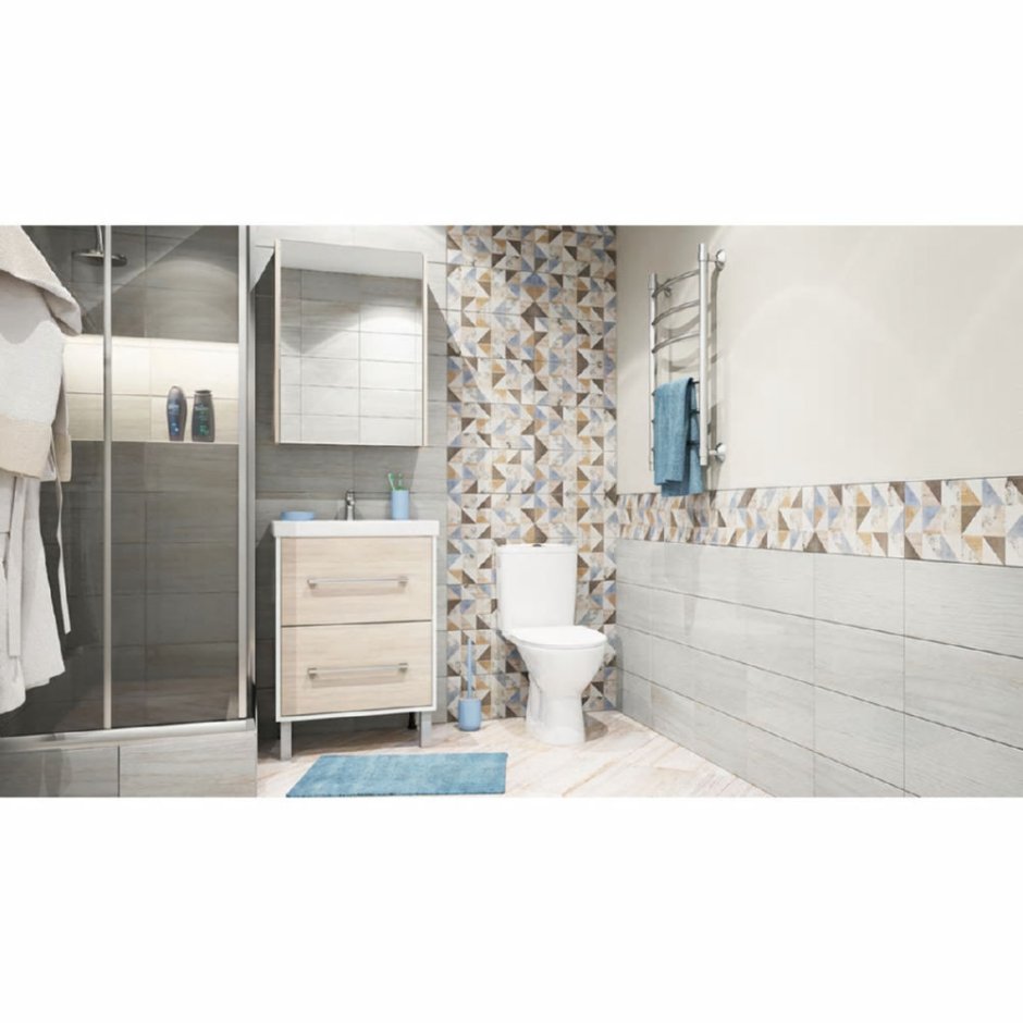 Плитка наcтенная «Шервуд» 20х40 см 1.58 м2 цвет бежевый