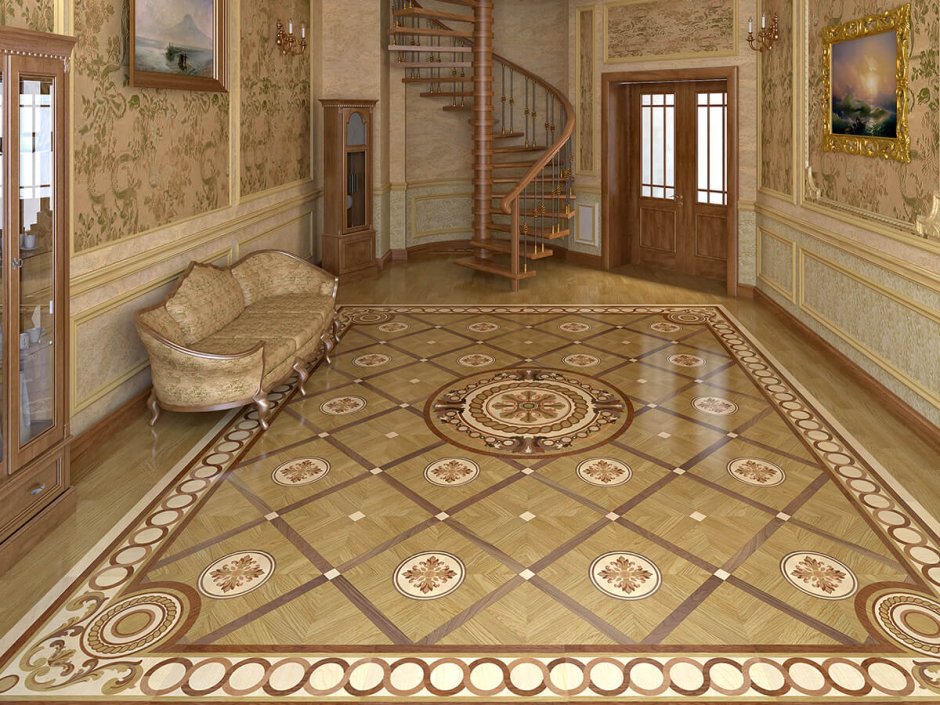 Полы плитка под ламинат на деревянный