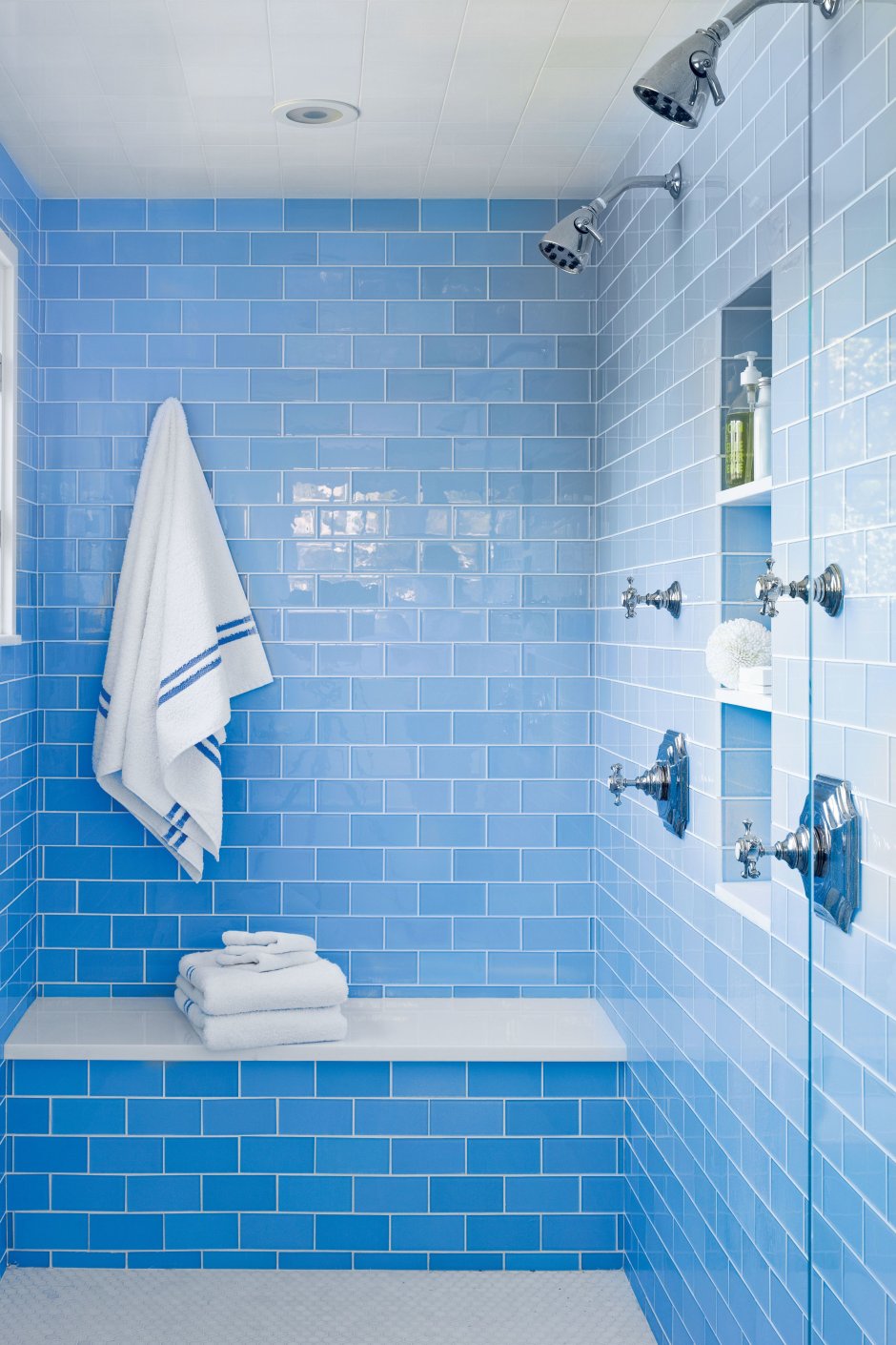 Голубя плитка в ванной