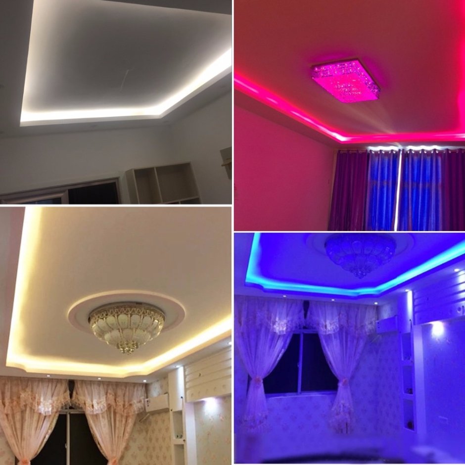 Светодиодная лента РГБ В комнате