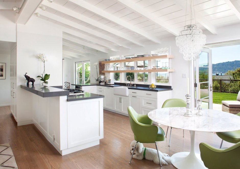 Планкен лиственница в интерьере