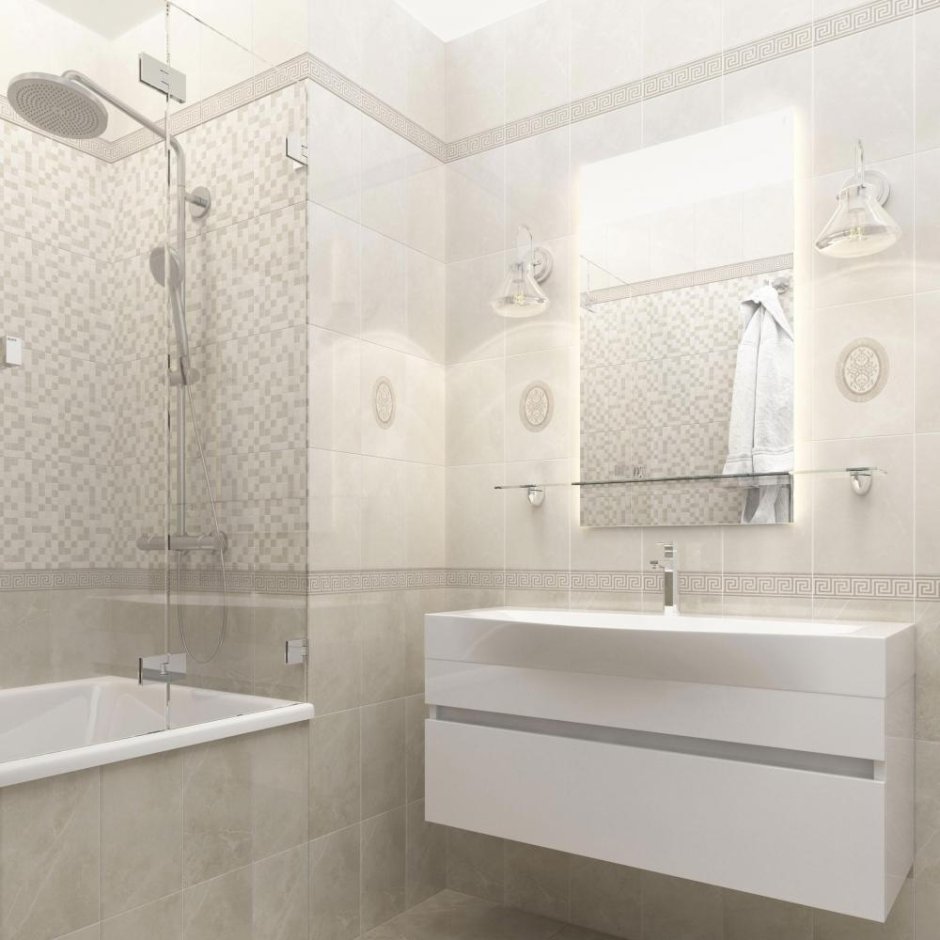 Плитка настенная «Дора» 20x30 см 1,44 м² цвет тёмно-серый