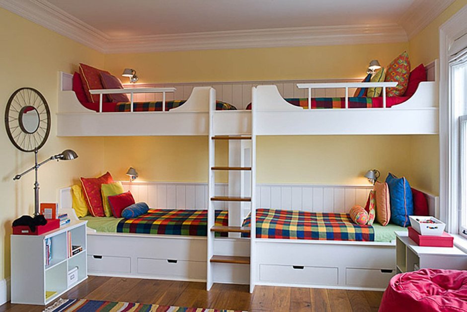 Двухъярусная кровать для разнополых детей