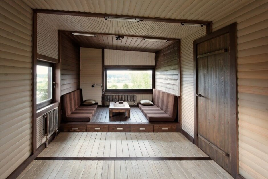 Отделка вагончика на даче