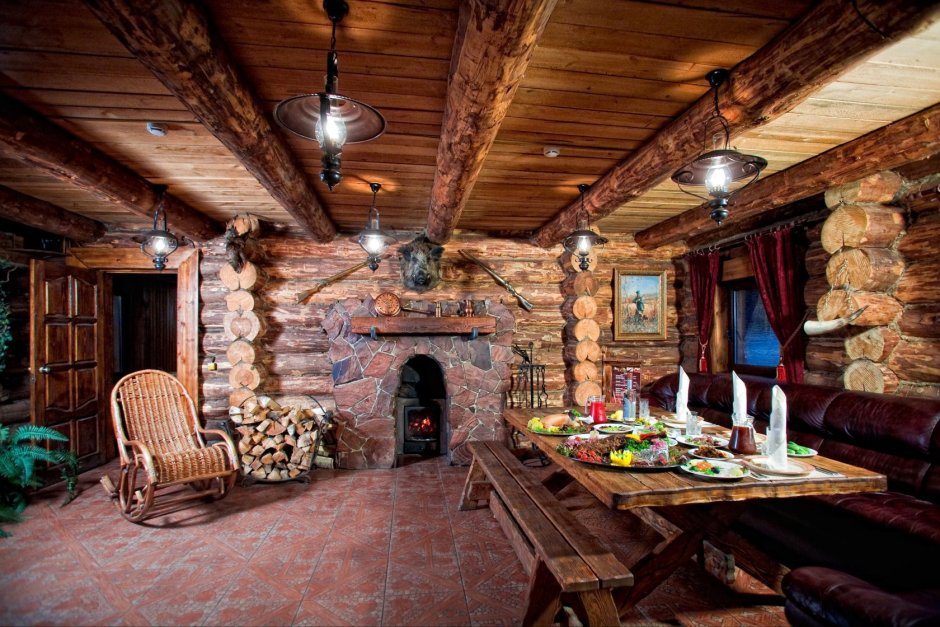 Стиль охотничий домик в интерьере