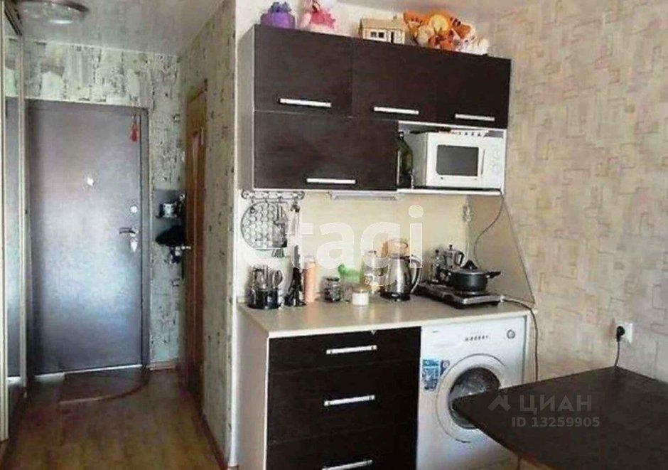 Планировка кухни в гостинке