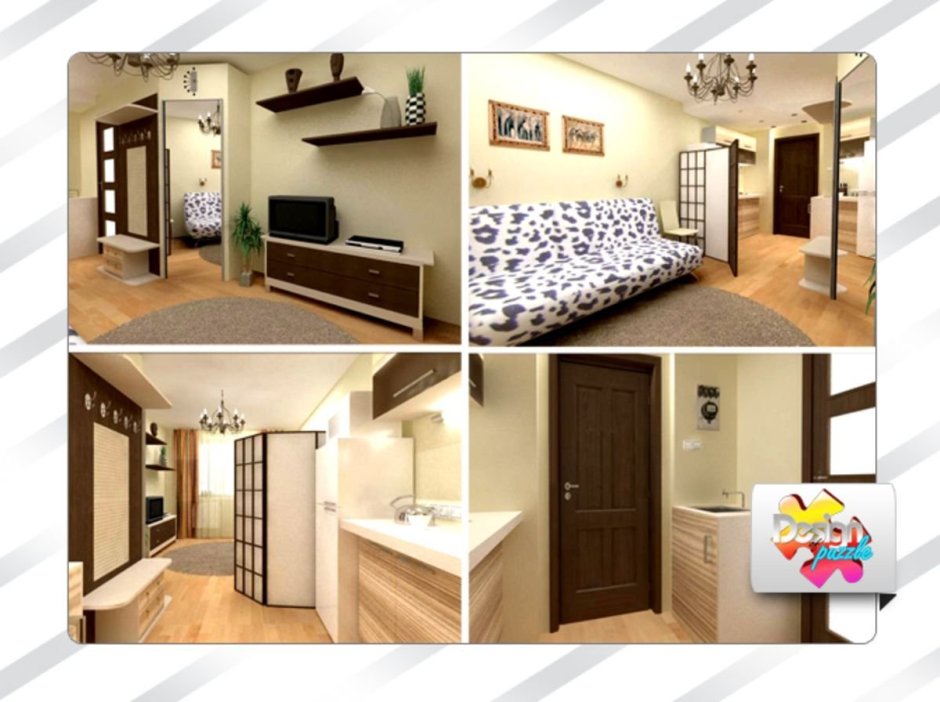 Проекты малосемейки комнаты