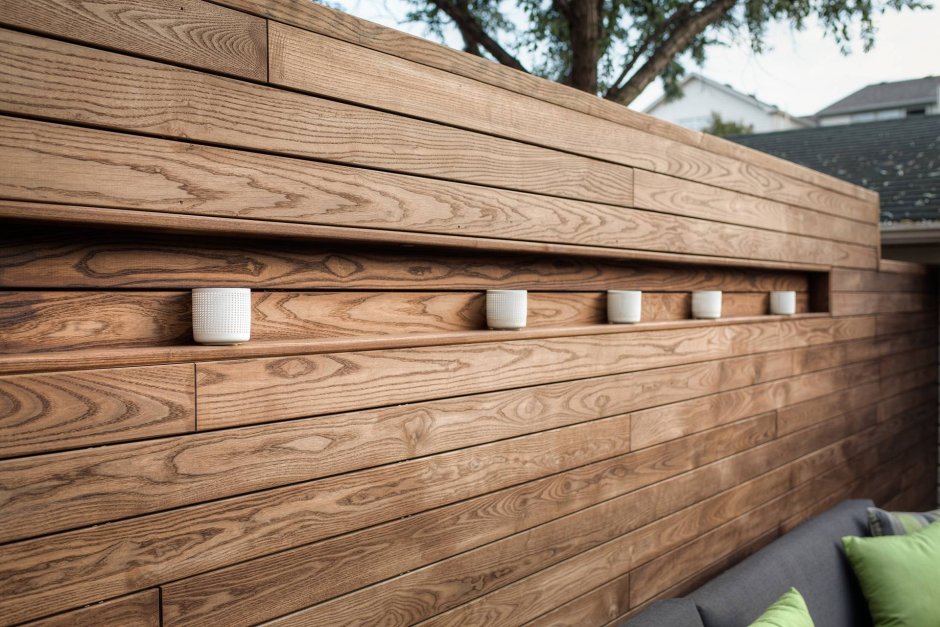 Планкен лиственница фасад