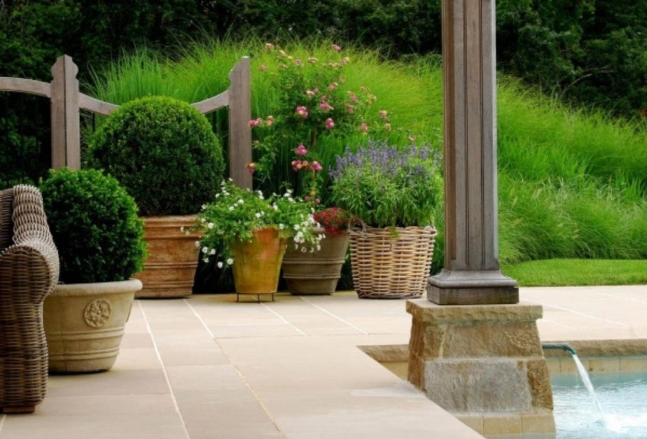 Горшки для сада плетеные