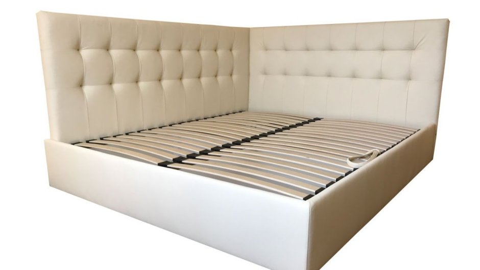 Кровать двуспальная с боковой стенкой