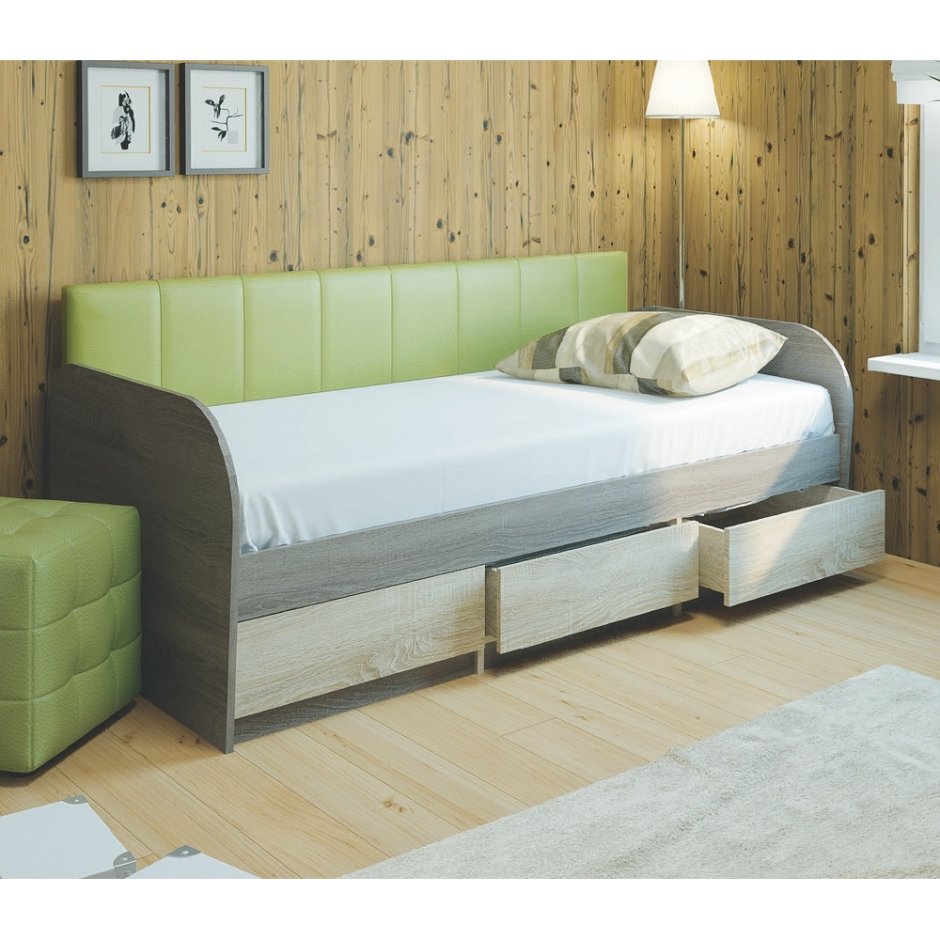 Кровать с тремя ящиками №12 МДК 4.11