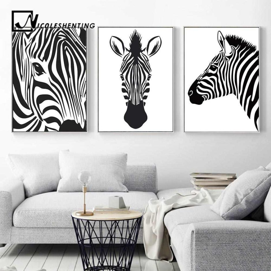 Панно черно белое на стену