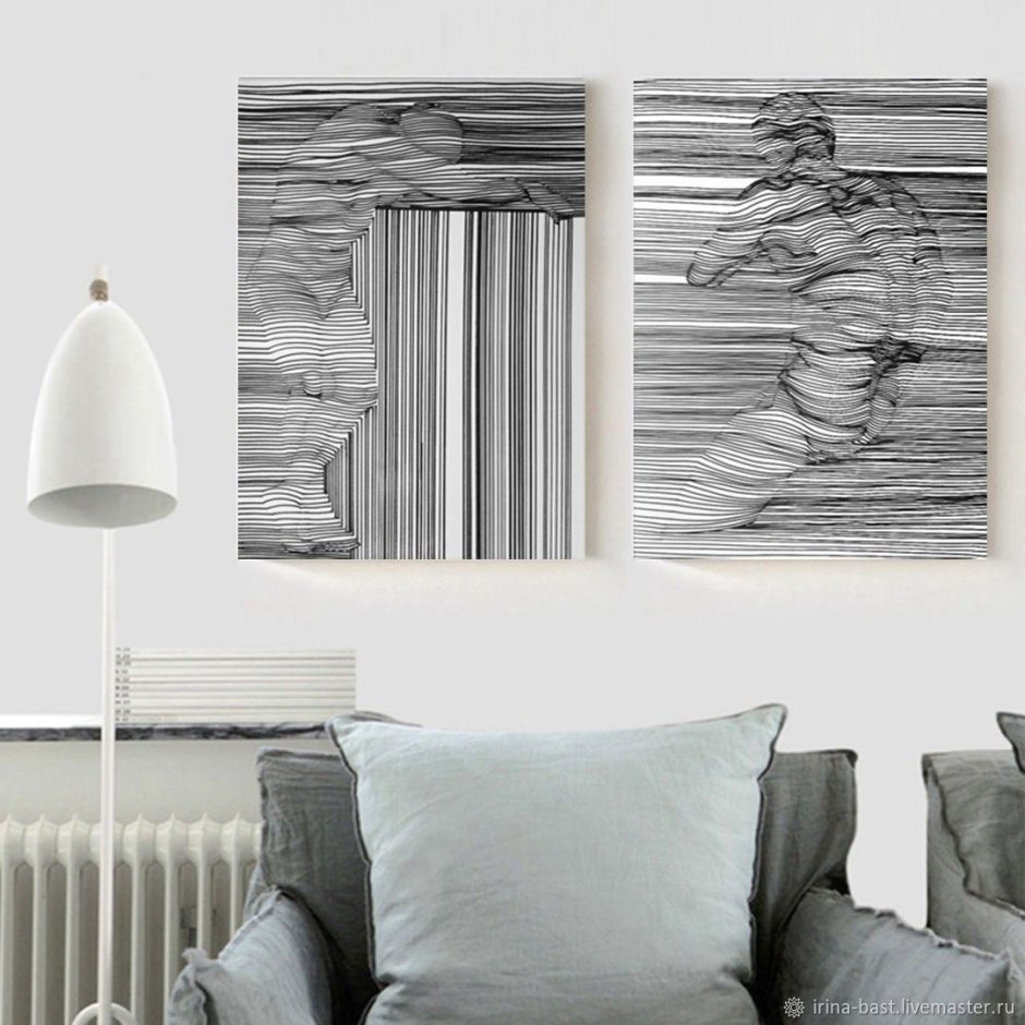 Интерьерные картины в графике