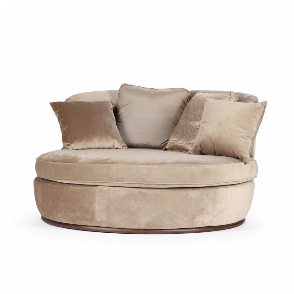Круглый маленький диван