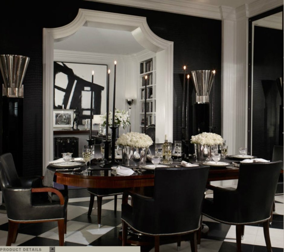 Декор стола в гостиной