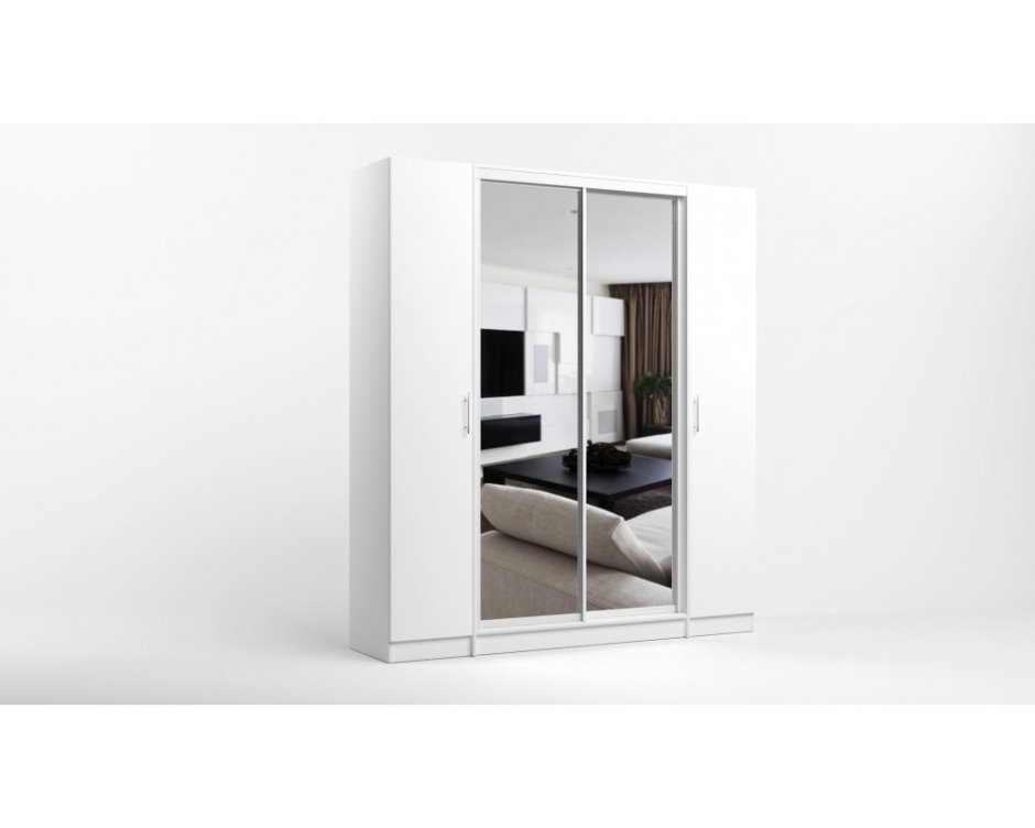 Комбинированные шкафы купе с распашными дверями