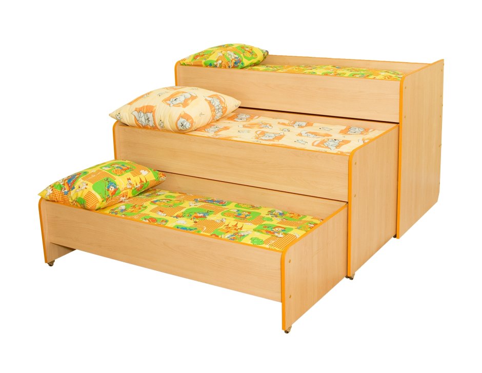 Выкатные кровати для детского сада