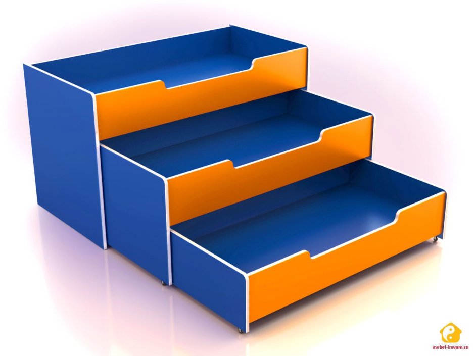 Кровать Матрешка трехъярусная