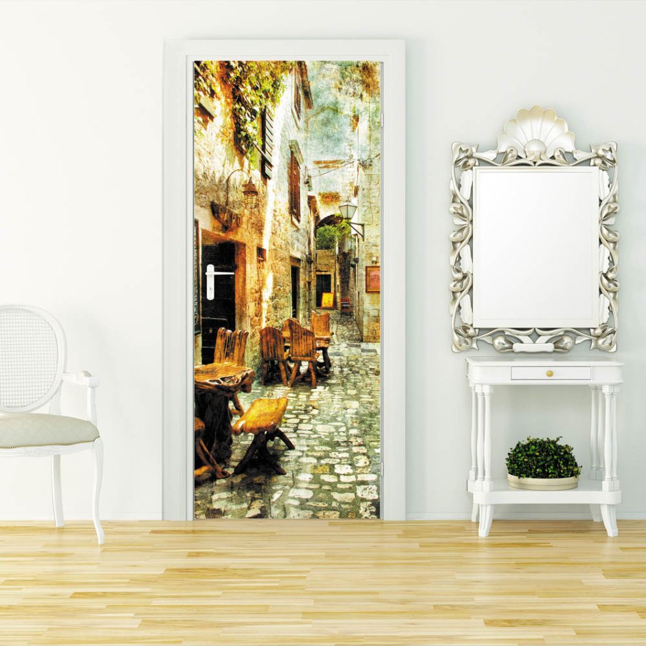 Фотообои на дверь