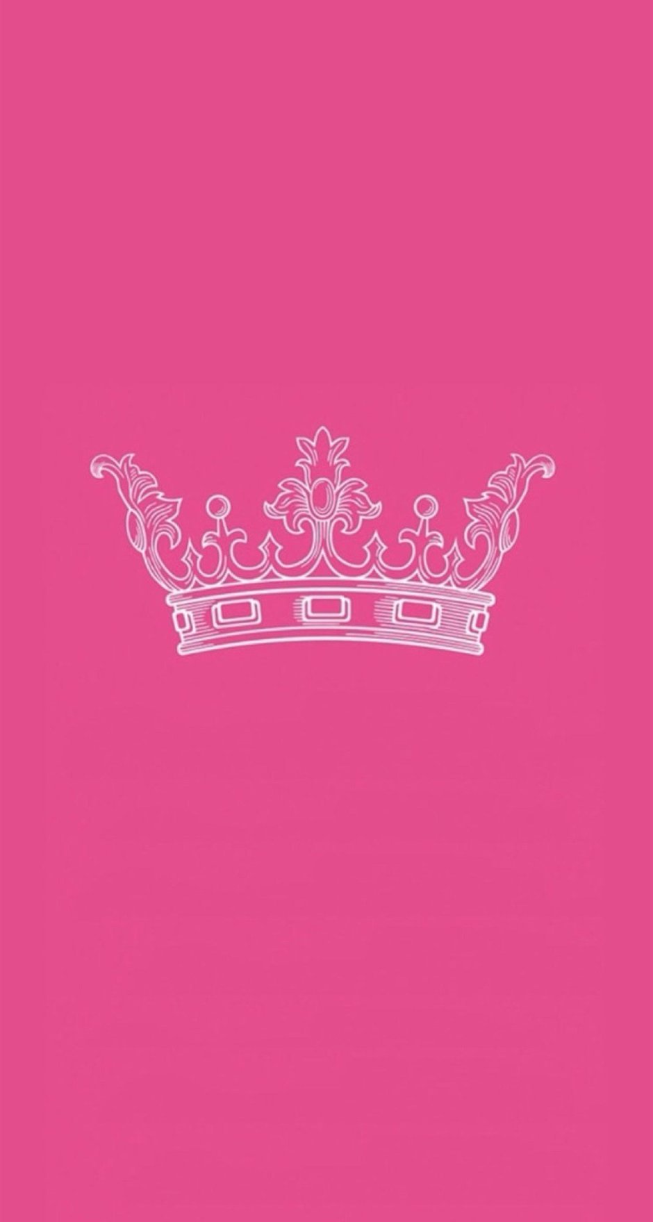 Корона на розовом фоне