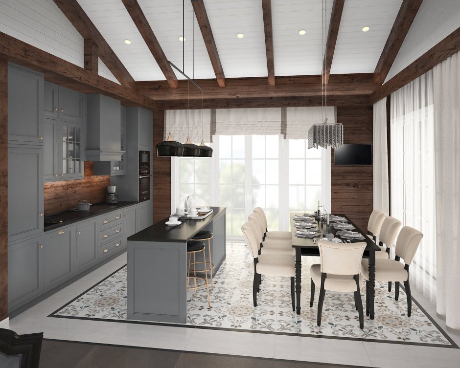 Интерьеры одноэтажных домов