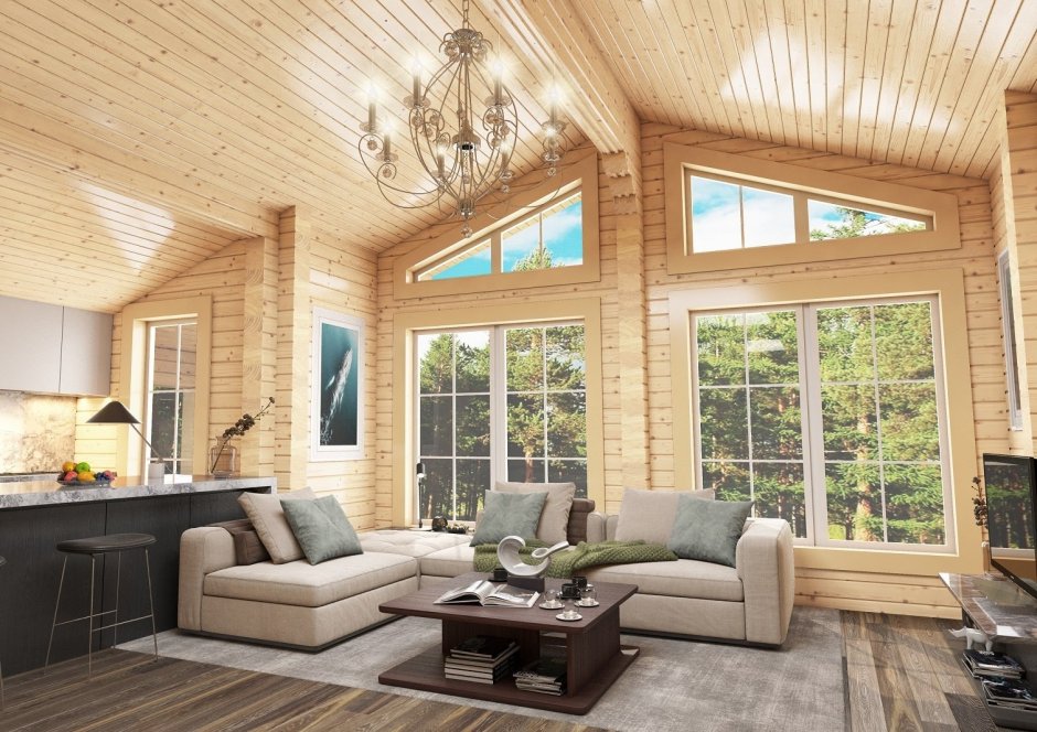 Интерьеры одноэтажных домов в современном стиле