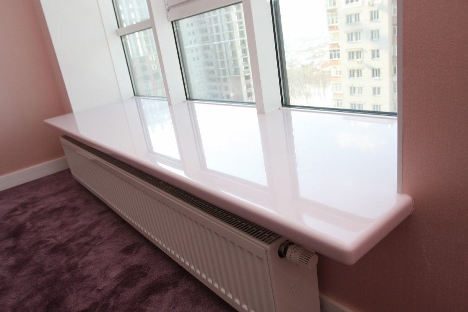 Подоконник Кристаллит орех матовый