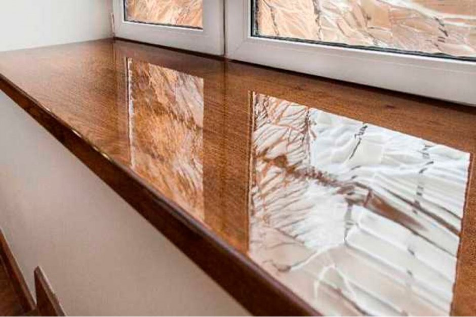 Отделка подоконника