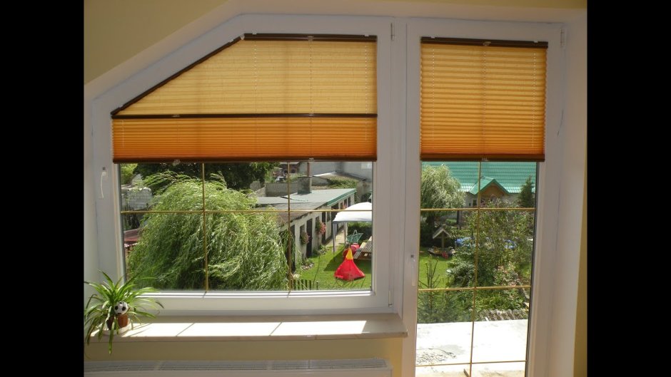 Жалюзи плиссе на нестандартные окна