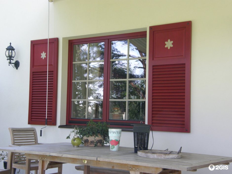 Пластиковые окна со ставнями