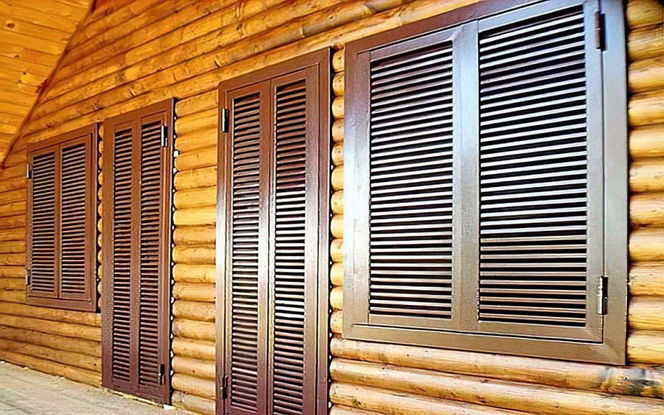 Ставни на окна деревянные