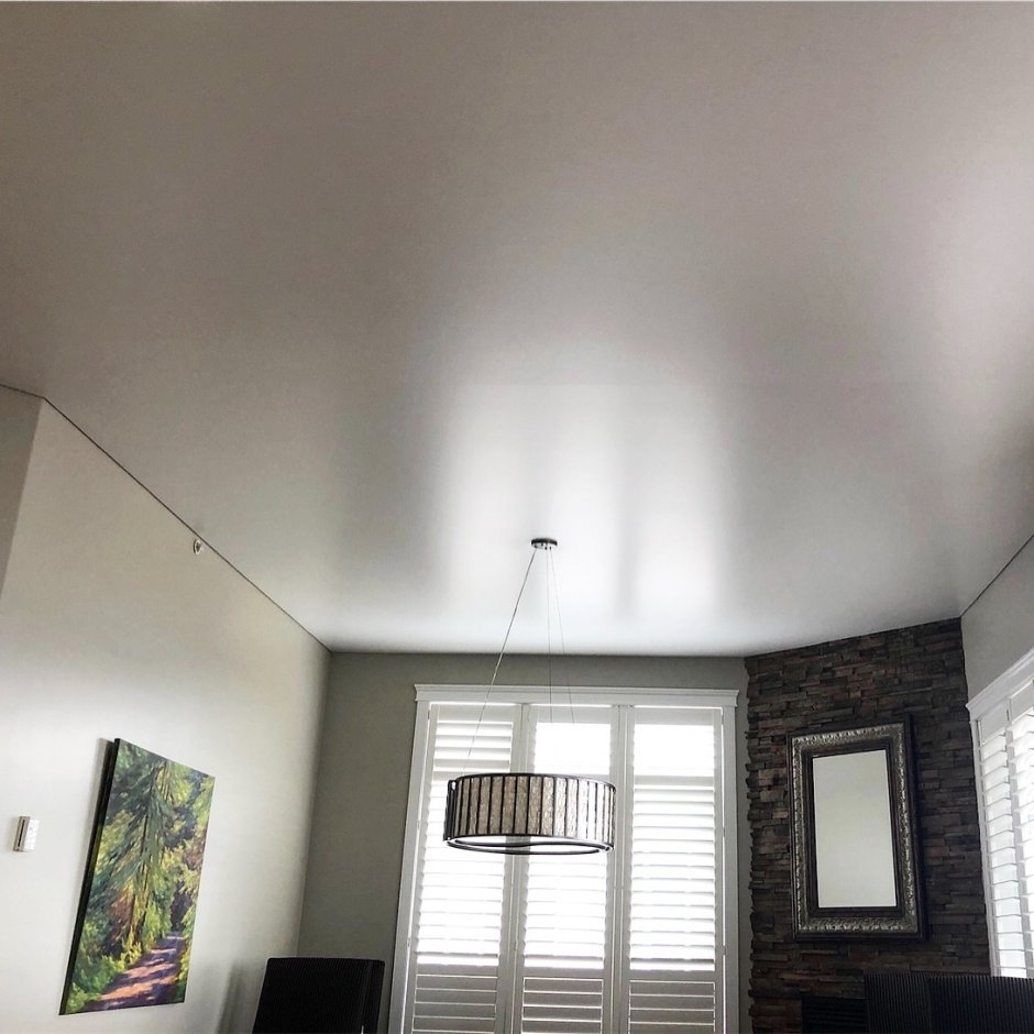 Натяжной потолок матовый белый сатин мсд премиум