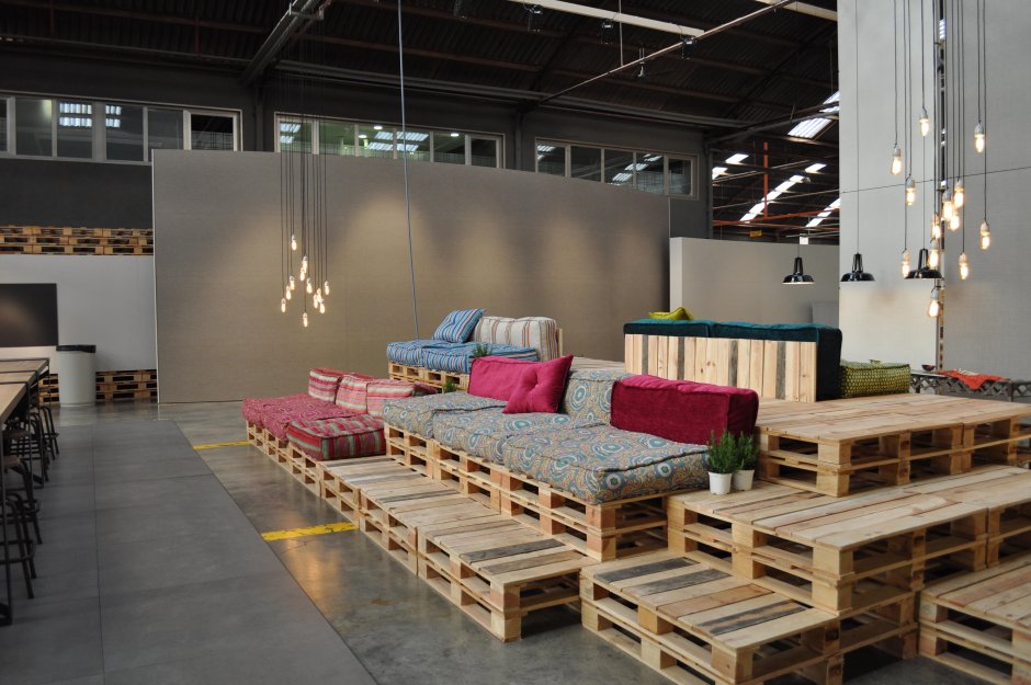 Скамейка из европаллет