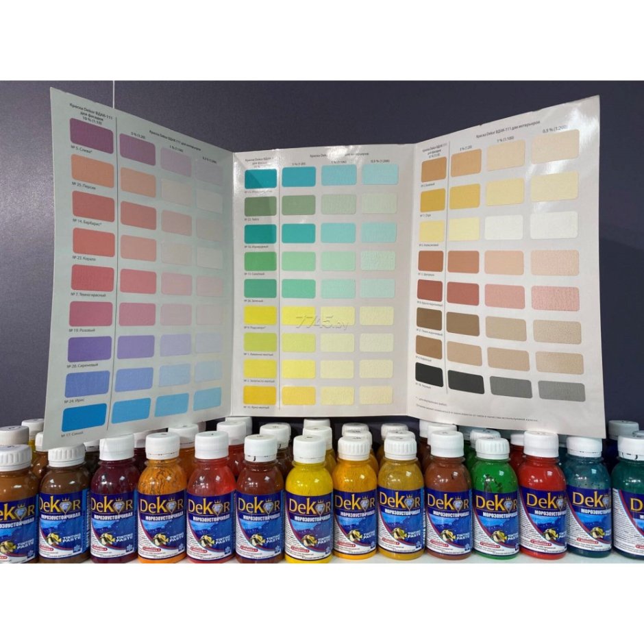 Колеровочная паста старт палитра