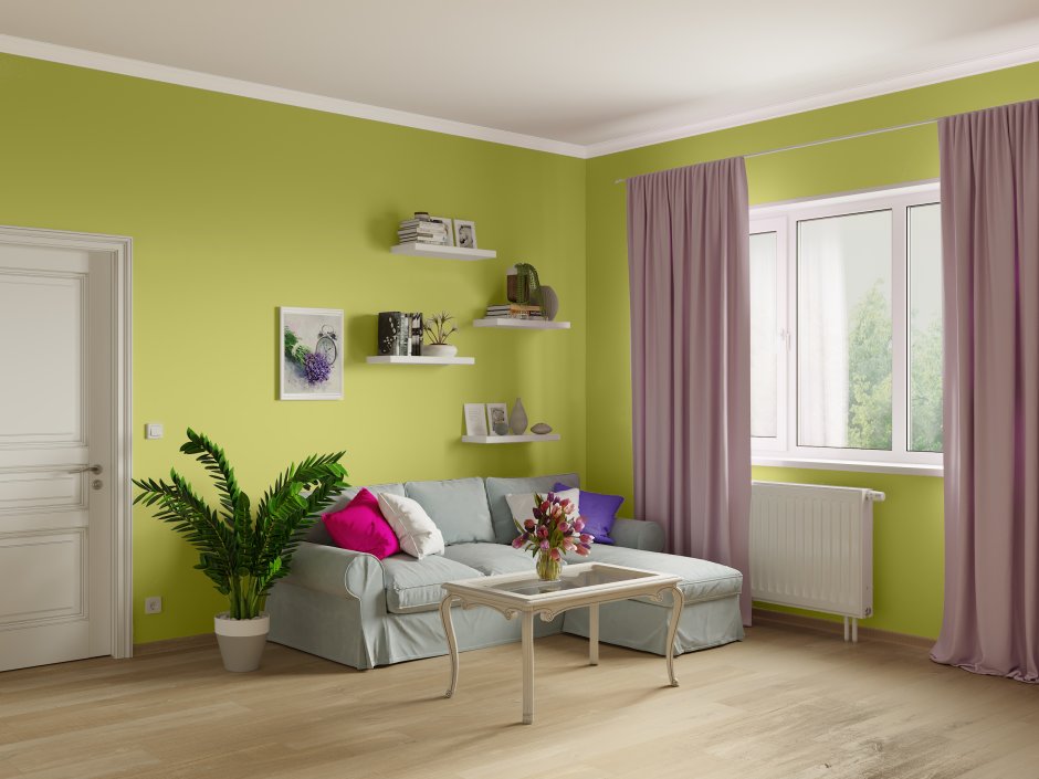 Покрашенные стены