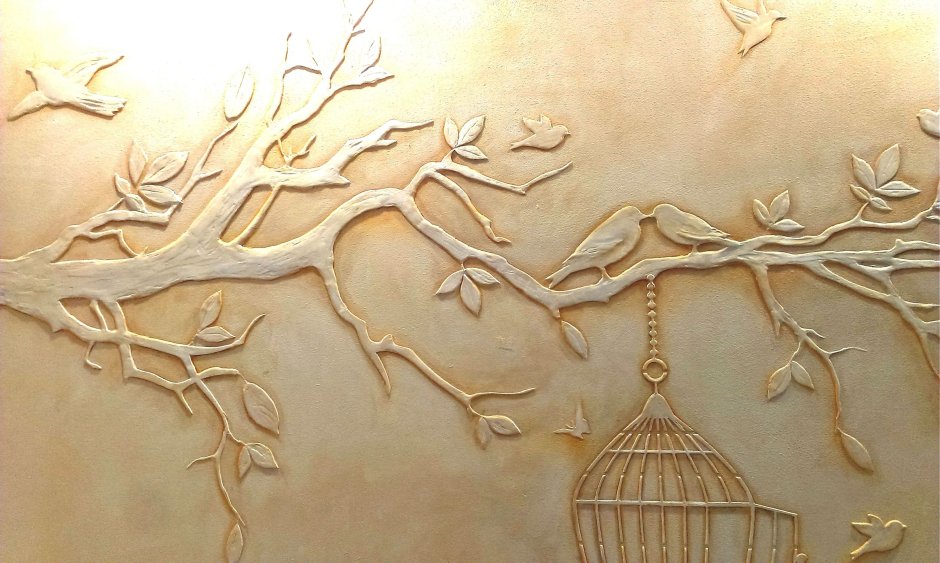 Трафарет для барельефа