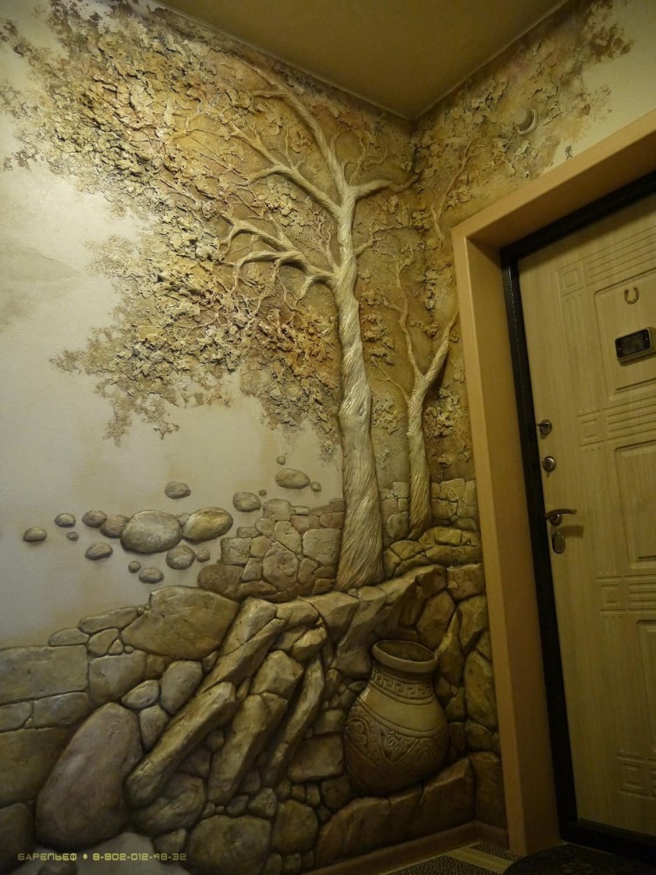 Художественная лепка на стенах