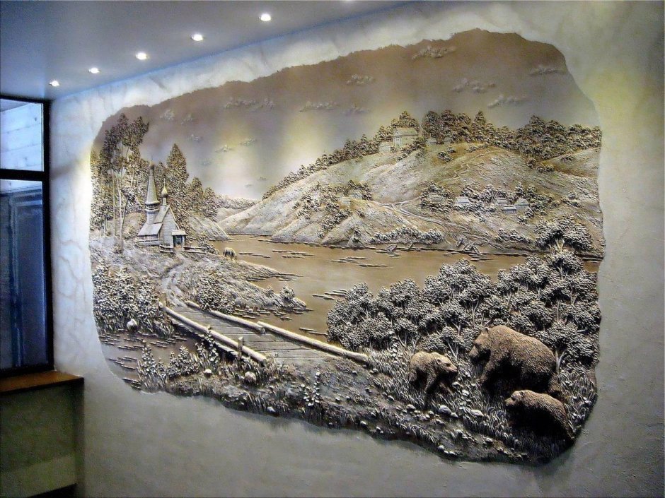 Панно из декоративной штукатурки