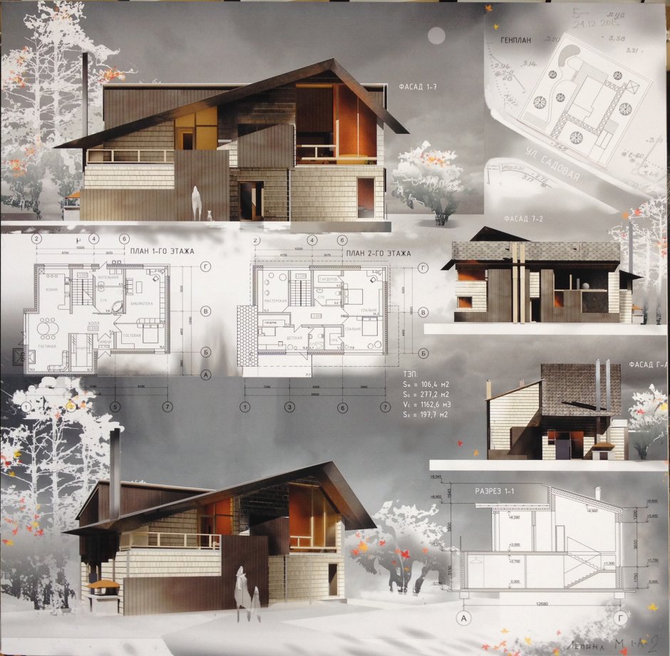 Архитектурные подачи домов