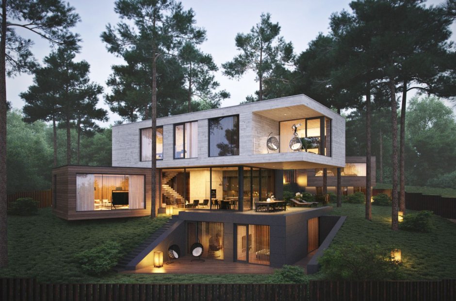 Оригинальные проекты домов и коттеджей