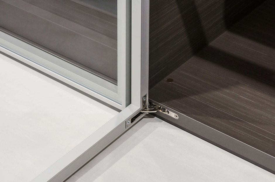 Мебельная ручка профиль алюминий цвет нержавеющая сталь 16.8х54 мм 2500 мм