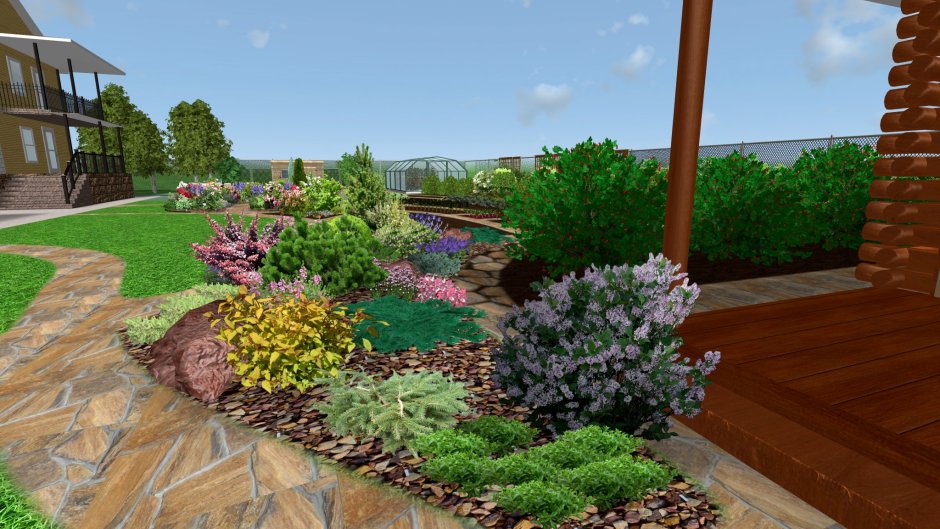 Зонирование клумбы в ландшафтном дизайне