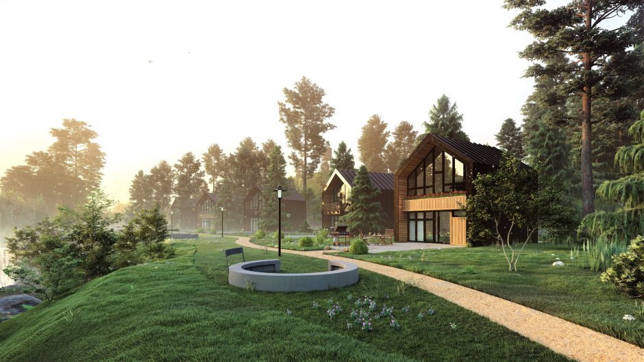 Sketchup планировка участка