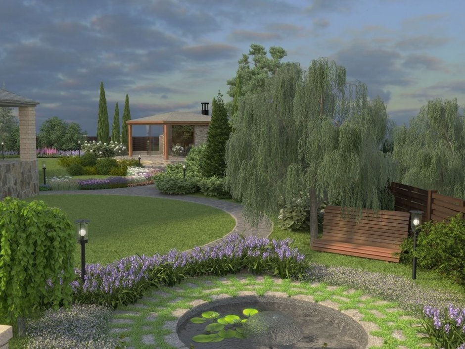 Проект озеленения дачного участка